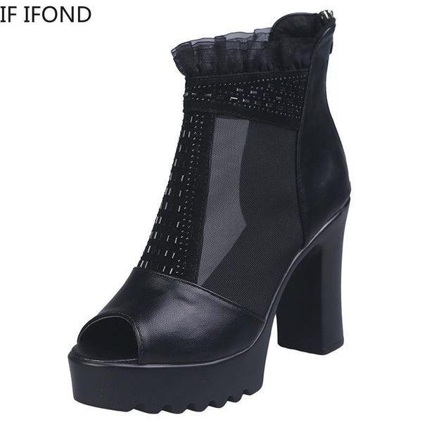 dress shoes if ifond europe and america 2021 fashion summer women high heels mesh peep toe sandals single gauze mujer, Black
dress shoes if ifond europe and america 2021 fashion summer women high heels mesh peep toe sandals single gauze mujer, Black