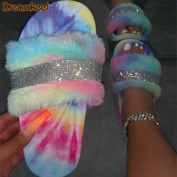 women slippers ladies crystal home flat fur slides for fluffy female shoes glitter indoor casual y, Black
women slippers ladies crystal home flat fur slides for fluffy female shoes glitter indoor casual y, Black
