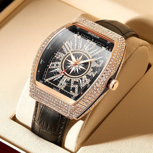 wristwatches kimsdun brand gypsophila diamond-studded wine barrel-shaped fashion men's watch waterproof quartz, Slivery;brown
wristwatches kimsdun brand gypsophila diamond-studded wine barrel-shaped fashion men's watch waterproof quartz, Slivery;brown