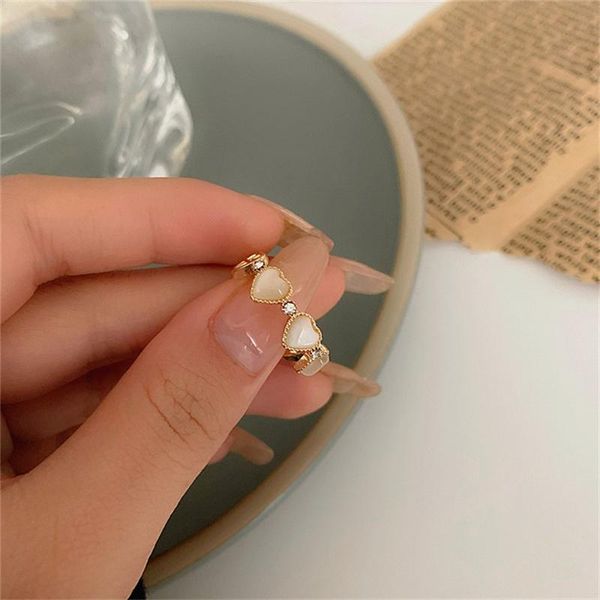wedding rings opal for women niche design trendy heart index finger anel opening ring bridal accessories anillos female, Slivery;golden
wedding rings opal for women niche design trendy heart index finger anel opening ring bridal accessories anillos female, Slivery;golden