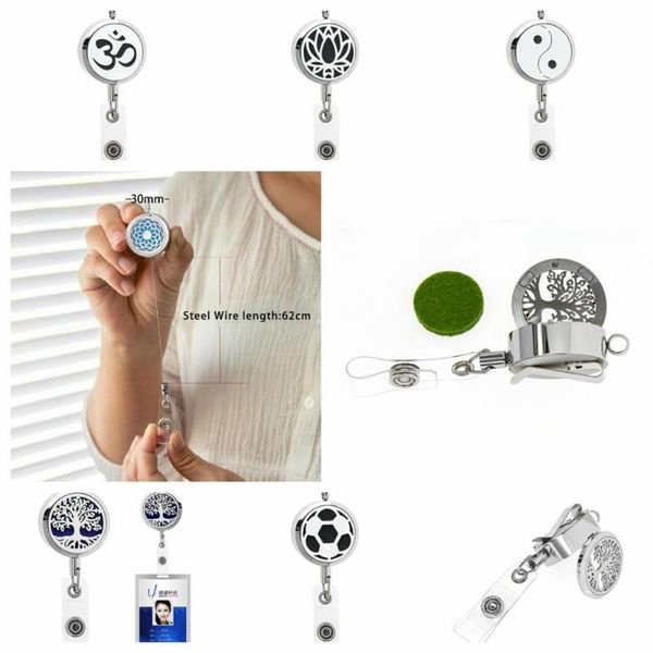 pendant necklaces tree of life 316l stainless steel integrated diffuser locket badge holder retractable necklace with 10 pads, Silver
pendant necklaces tree of life 316l stainless steel integrated diffuser locket badge holder retractable necklace with 10 pads, Silver