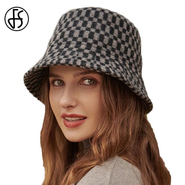 stingy brim hats fs women autumn winter warm plaid basin wool felt fedora hat foldable bucket cap ladies cloche bowler caps sunshade, Blue;gray
stingy brim hats fs women autumn winter warm plaid basin wool felt fedora hat foldable bucket cap ladies cloche bowler caps sunshade, Blue;gray
