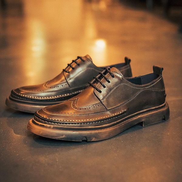 dress shoes ways of carve patterns or designs on woodwork leather men's head layer cowhide baroque "wedding the groom, Black
dress shoes ways of carve patterns or designs on woodwork leather men's head layer cowhide baroque "wedding the groom, Black