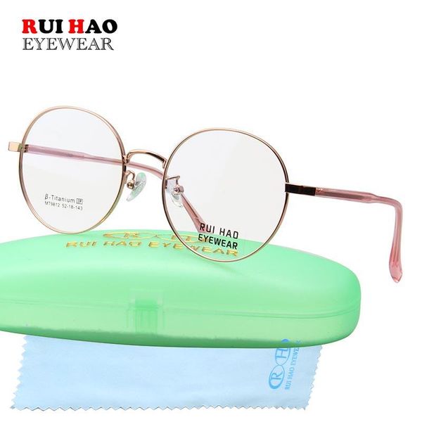 color round eyeglasses frame retro glasses women men titanium alloy optical frames spectacles 9812 fashion sunglasses, Black
color round eyeglasses frame retro glasses women men titanium alloy optical frames spectacles 9812 fashion sunglasses, Black