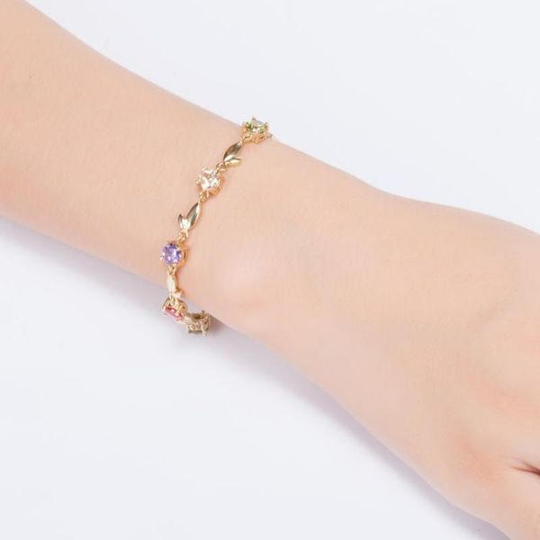 link, chain dainty rhinestone bangles for women fashion charm leaf hand chromatic color crystal jewelry bracelets, Black
link, chain dainty rhinestone bangles for women fashion charm leaf hand chromatic color crystal jewelry bracelets, Black