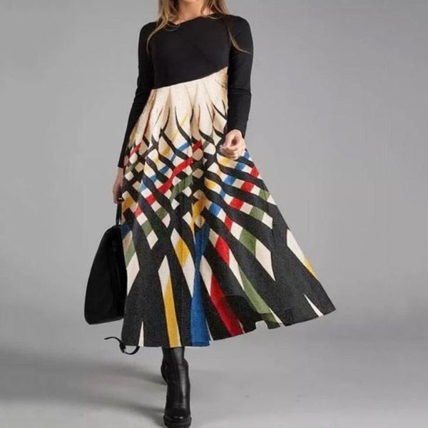 casual dresses fashion autumn winter women landscape printed long sleeve patchwork holiday dress elegant boho loose party vestido#g3, Black;gray
casual dresses fashion autumn winter women landscape printed long sleeve patchwork holiday dress elegant boho loose party vestido#g3, Black;gray