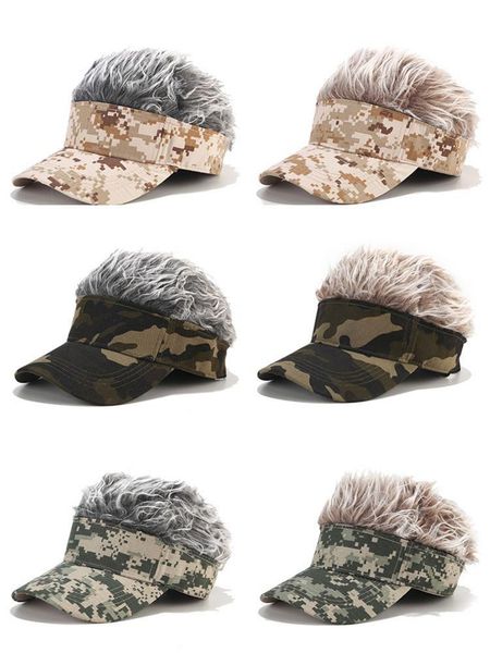 outdoor hats sun visor cap wig peaked adjustable camouflage golf wearing baseball ideal for activities and parties, Black;white
outdoor hats sun visor cap wig peaked adjustable camouflage golf wearing baseball ideal for activities and parties, Black;white
