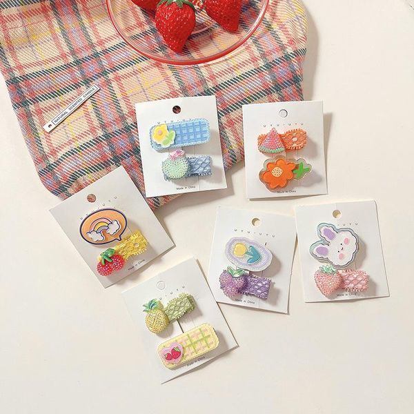 hair accessories 2 pcs/set children cute cartoon flower fruit ornament clips baby girls lovely barrettes hairpins kids, Slivery;white
hair accessories 2 pcs/set children cute cartoon flower fruit ornament clips baby girls lovely barrettes hairpins kids, Slivery;white