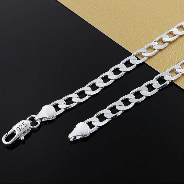chains classic flat chain 16/18/20/22/24 men necklace 925 sterling silver 8mm sideways for women male jewelry
chains classic flat chain 16/18/20/22/24 men necklace 925 sterling silver 8mm sideways for women male jewelry