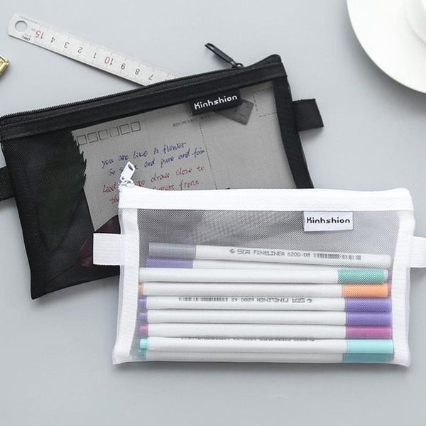 transparent pencil case mesh bag for kids girls gift office school supplies kawaii stationery nylon zipper pencilcase bags
transparent pencil case mesh bag for kids girls gift office school supplies kawaii stationery nylon zipper pencilcase bags