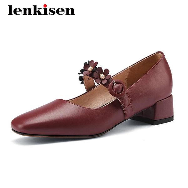 dress shoes lenkisen princess style full grain leather appliques flowers square toe thick med heel buckle straps young girls women pumps l50, Black 
dress shoes lenkisen princess style full grain leather appliques flowers square toe thick med heel buckle straps young girls women pumps l50, Black