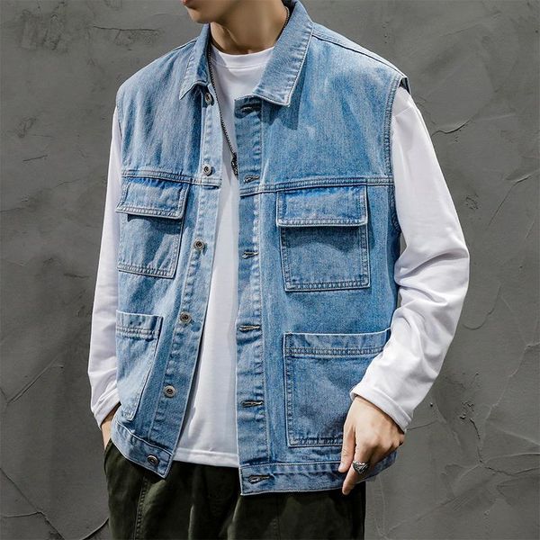 men's vests veste sans manche homme mens vest jackets sleeveless denim jacket men casual cotton comfort, Black;white
men's vests veste sans manche homme mens vest jackets sleeveless denim jacket men casual cotton comfort, Black;white