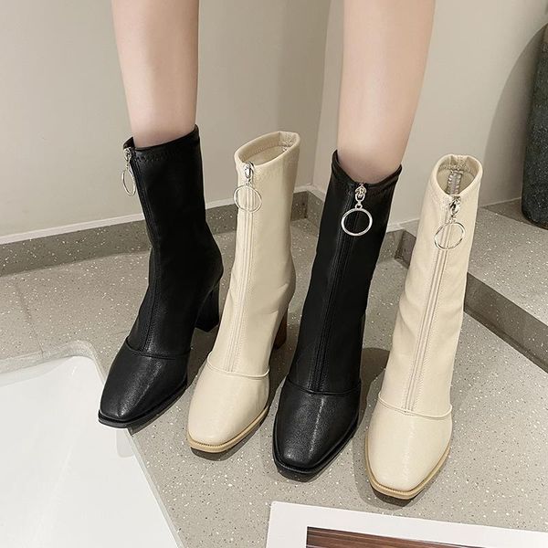 boots pointy boot zipper shoes boots-women winter footwear pointe rubber 2021 ladies mid calf high heel leather autumn solid pu rome p, Black
boots pointy boot zipper shoes boots-women winter footwear pointe rubber 2021 ladies mid calf high heel leather autumn solid pu rome p, Black