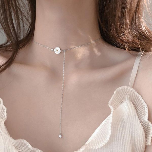 chains simple fashion creative design daisy chain the temperament of female charm necklace jewelry, Silver
chains simple fashion creative design daisy chain the temperament of female charm necklace jewelry, Silver