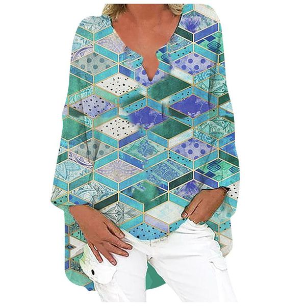 women's blouses & shirts vintage boho print blouse oversized long sleeve v-neck loose casual pullover blusas mujer de moda camisa, White
women's blouses & shirts vintage boho print blouse oversized long sleeve v-neck loose casual pullover blusas mujer de moda camisa, White