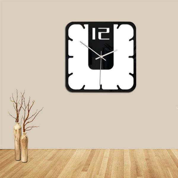 wall clocks european style clock creative acrylic square shape art unique decorative for home dining room (black, wit
wall clocks european style clock creative acrylic square shape art unique decorative for home dining room (black, wit
