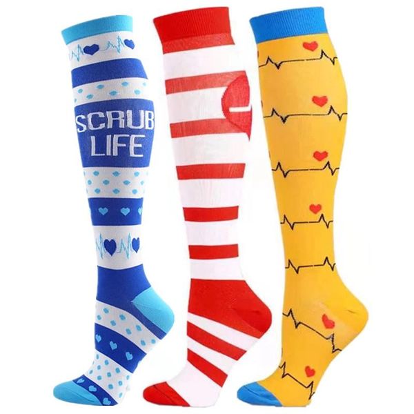 men's socks compression fit varicose veins pregnancy edema diabetes blood circulation nursing knee stockings, Black
men's socks compression fit varicose veins pregnancy edema diabetes blood circulation nursing knee stockings, Black