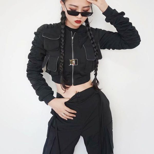 women's jackets europe autumn winter short belt black jacket women pack utility cropped slim girl female wdtk, Black;brown
women's jackets europe autumn winter short belt black jacket women pack utility cropped slim girl female wdtk, Black;brown