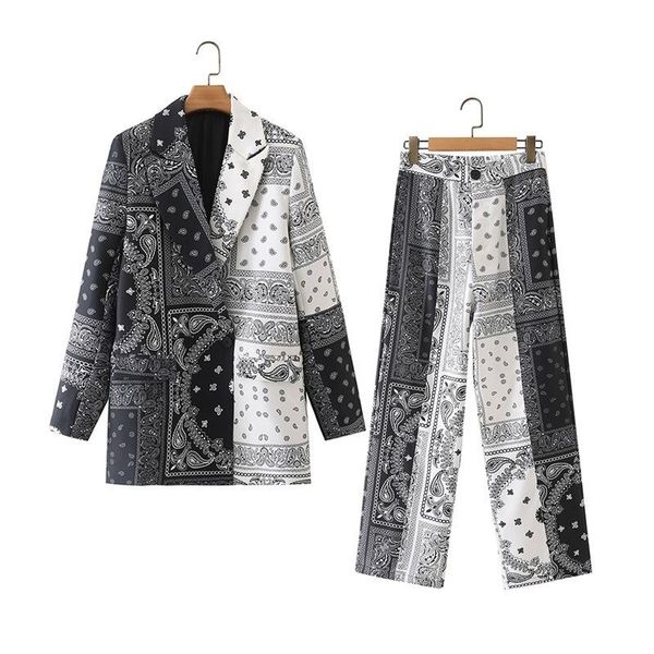 women's two piece pants 2021 autumn blazer formal suits office ladies patchwoork pantsuit business fahion ol coat outwear, White
women's two piece pants 2021 autumn blazer formal suits office ladies patchwoork pantsuit business fahion ol coat outwear, White