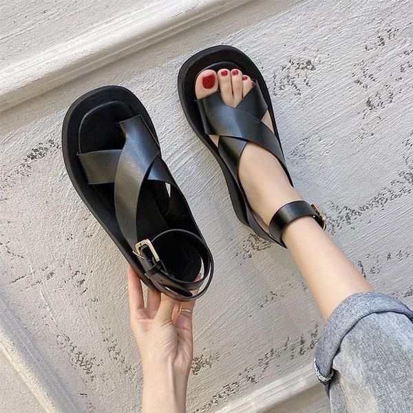 women's sandals 2021 summer solid color comfortable female beach shoes chunky for woman non-slip, Black
women's sandals 2021 summer solid color comfortable female beach shoes chunky for woman non-slip, Black