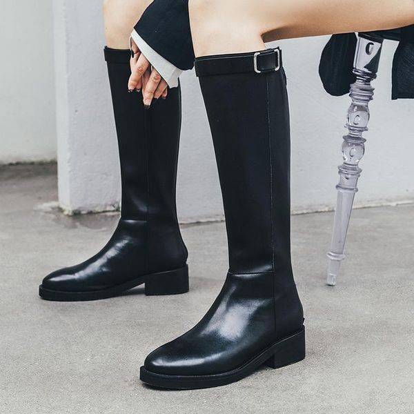 boots mezereon thigh high round toe leather and pu cool riding equestrian solid color fashion women shoes with buckle, Black
boots mezereon thigh high round toe leather and pu cool riding equestrian solid color fashion women shoes with buckle, Black