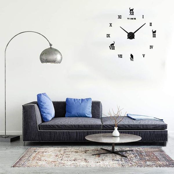 wall clock acrylic 3d diy decorative kitchen clocks mirror stickers home letter decor-black
wall clock acrylic 3d diy decorative kitchen clocks mirror stickers home letter decor-black