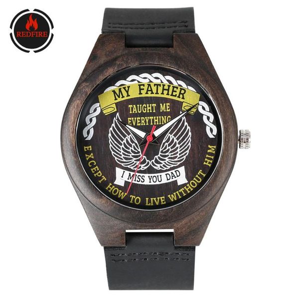 wristwatches redfire" my father, i miss you dad" printed design dial ebony wood watch men watches quartz genuine leather mens wris, Slivery;brown
wristwatches redfire" my father, i miss you dad" printed design dial ebony wood watch men watches quartz genuine leather mens wris, Slivery;brown