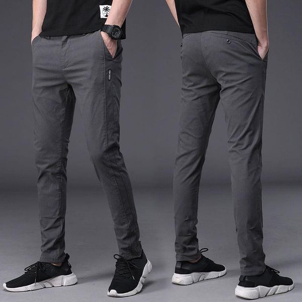 men's pants 2021 spring and summer trousers korean version of the trend slim feet long, Black
men's pants 2021 spring and summer trousers korean version of the trend slim feet long, Black