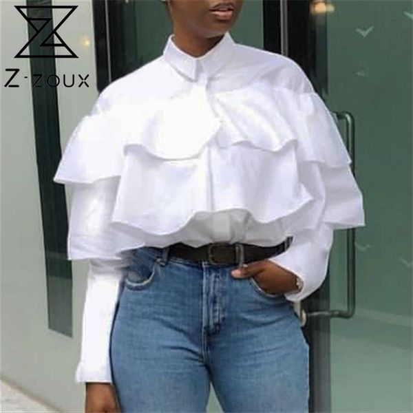women blouse ruffle white shirt long sleeve shirts fashion ladies ruffles vintage autumn 210513
women blouse ruffle white shirt long sleeve shirts fashion ladies ruffles vintage autumn 210513