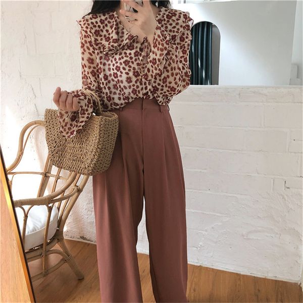 dress sweet full-sleeved florals women loose office lady feminine gentle chiffon chic shirt all-match blouses, White
dress sweet full-sleeved florals women loose office lady feminine gentle chiffon chic shirt all-match blouses, White