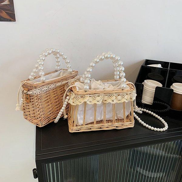 evening bags pearl bag straw woven ins rattan portable female vacation small square shoulder handbag
evening bags pearl bag straw woven ins rattan portable female vacation small square shoulder handbag