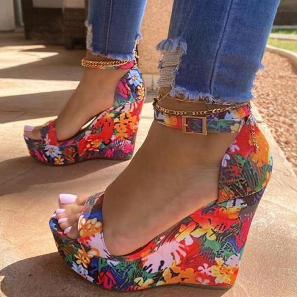 sandals women's floral print buckle strap wedges weave beach open toe breathable shoes summer roman sandalias mujer 2021, Black
sandals women's floral print buckle strap wedges weave beach open toe breathable shoes summer roman sandalias mujer 2021, Black