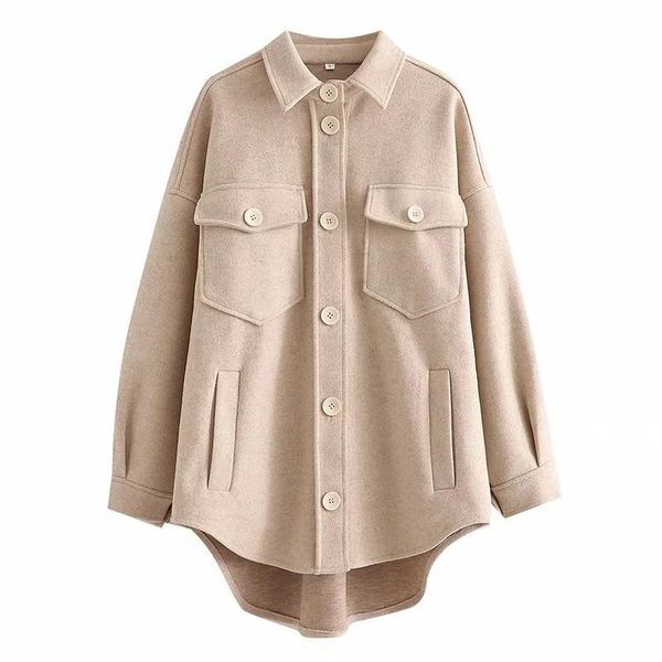 women's jackets vogue spring autumn womens fashion double pockets khaki loose ladies single breasted woolen long casual outwear, Black;brown
women's jackets vogue spring autumn womens fashion double pockets khaki loose ladies single breasted woolen long casual outwear, Black;brown