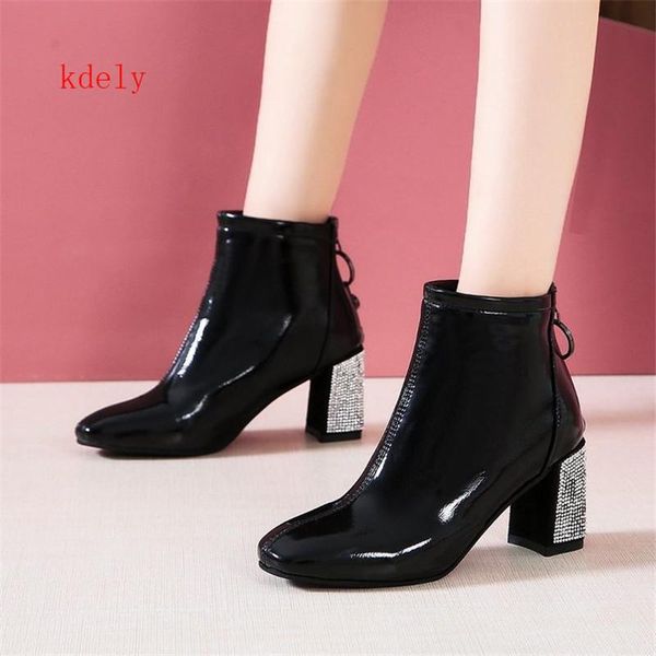 boots european style contracted tide girl woman british drill autumn winter high-heeled shoes, Black
boots european style contracted tide girl woman british drill autumn winter high-heeled shoes, Black