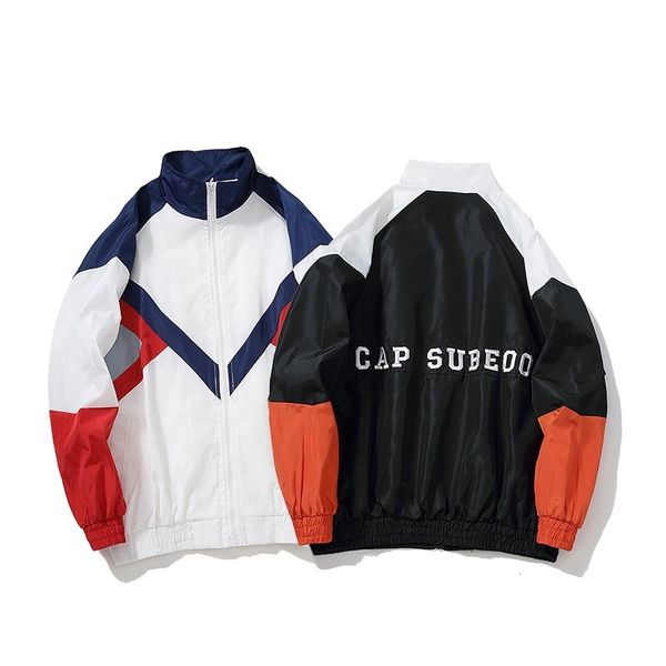 Fashion Trench Coat Brand Street Color Contrast Windbreaker Jacket in Spring and Autumn, White
Fashion Trench Coat Brand Street Color Contrast Windbreaker Jacket in Spring and Autumn, White