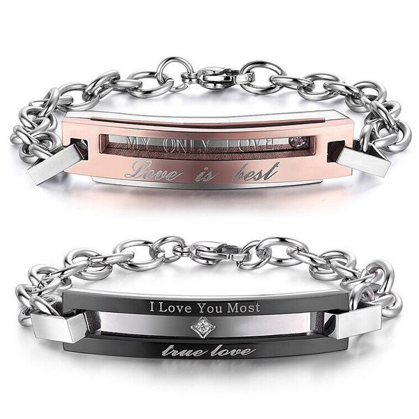 men jewelry trendy lovers stainless steel bracelets bangles for man woman special gifts link, chain, Black
men jewelry trendy lovers stainless steel bracelets bangles for man woman special gifts link, chain, Black