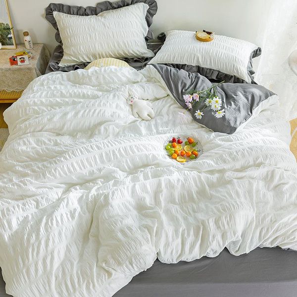 bedding sets white seersucker duvet cover set options bedclothes 4 pieces include bed sheet pillowcase comforter for kids and adult
bedding sets white seersucker duvet cover set options bedclothes 4 pieces include bed sheet pillowcase comforter for kids and adult