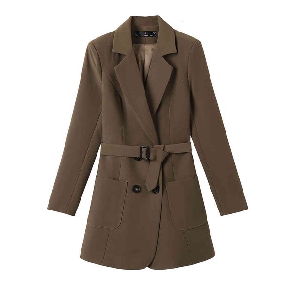 suit suit black brown double breasted long ladies blazer 2021 sleeve complete winter outward coats with stripes, White;black
suit suit black brown double breasted long ladies blazer 2021 sleeve complete winter outward coats with stripes, White;black