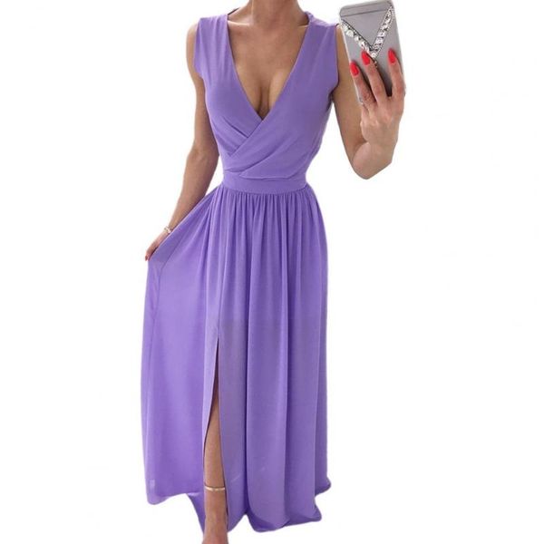 casual dresses summer v-neck sleeveless beach maxi dress elegant women split party chiffon vintage solid color long 2xl, Black;gray
casual dresses summer v-neck sleeveless beach maxi dress elegant women split party chiffon vintage solid color long 2xl, Black;gray