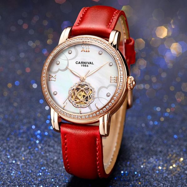 skeleton tourbillon mechanical women watches rose golden pearl shell dial automatic wrist watch for saat wristwatches, Slivery;brown
skeleton tourbillon mechanical women watches rose golden pearl shell dial automatic wrist watch for saat wristwatches, Slivery;brown