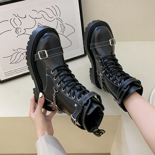 boots 2021 women chunky wedges platform winter lace up ankle fashion chain buckle casual side zipper, Black
boots 2021 women chunky wedges platform winter lace up ankle fashion chain buckle casual side zipper, Black
