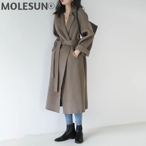 women's wool & blends solid long double sided 100% coat women 2021 autumn loose turn-down collar winter jacket korean modis casaco femi, Black
women's wool & blends solid long double sided 100% coat women 2021 autumn loose turn-down collar winter jacket korean modis casaco femi, Black