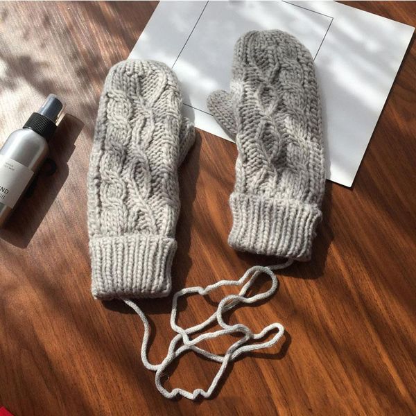 five fingers gloves women warm winter solid color knitted mittens ladies lovely thicken hanging neck girls double-layer knitting glove, Blue;gray
five fingers gloves women warm winter solid color knitted mittens ladies lovely thicken hanging neck girls double-layer knitting glove, Blue;gray
