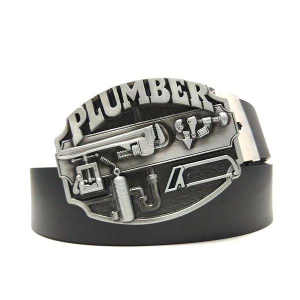 belts black casual waist belt for men with antique silver big metal buckle plumber cool western cowboy male accessories fashion gifts, Black;brown
belts black casual waist belt for men with antique silver big metal buckle plumber cool western cowboy male accessories fashion gifts, Black;brown