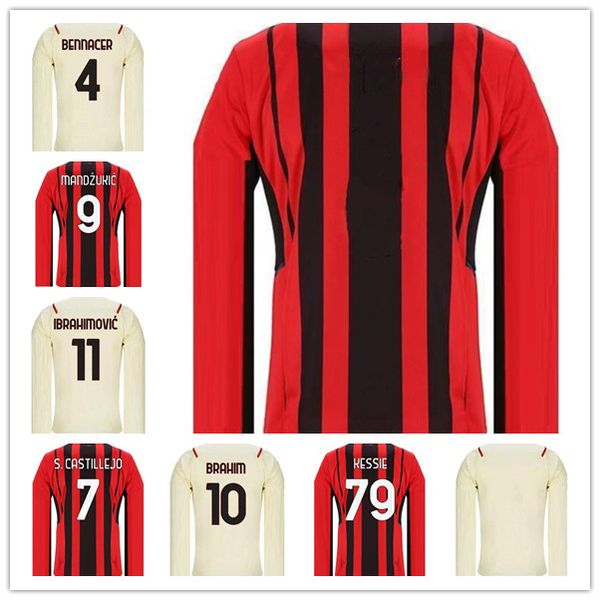 2021 2022 long sleeve soccer jerseys ibrahimovic theo messias tonali bennacer giroud a.rebic kessie kjær s.castillejo brahim football shirt, Black;yellow
2021 2022 long sleeve soccer jerseys ibrahimovic theo messias tonali bennacer giroud a.rebic kessie kjær s.castillejo brahim football shirt, Black;yellow