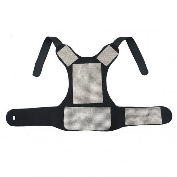 back support belt self-heating brace vest spine shoulder lumbar posture corrector clavicle reshape, Black;blue
back support belt self-heating brace vest spine shoulder lumbar posture corrector clavicle reshape, Black;blue