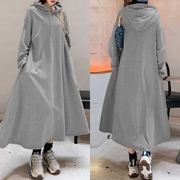 stylish ankle length womens dresses hooded hoodies dress women autumn sweatshirts long sleeve maxi vestidos female solid robe oversized, Black;gray
stylish ankle length womens dresses hooded hoodies dress women autumn sweatshirts long sleeve maxi vestidos female solid robe oversized, Black;gray