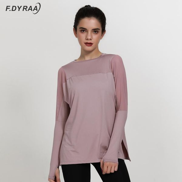 yoga outfits f.dyraa mesh quick dry sports women loose fitness shirts long sleeve t-shirt workout running femme gym, White;red
yoga outfits f.dyraa mesh quick dry sports women loose fitness shirts long sleeve t-shirt workout running femme gym, White;red