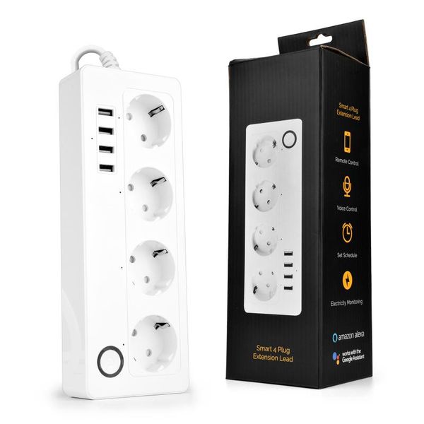 smart power plugs tuya wifi socket strip 4 eu plug outlets electric with usb app voice remote control support alexa google home
smart power plugs tuya wifi socket strip 4 eu plug outlets electric with usb app voice remote control support alexa google home