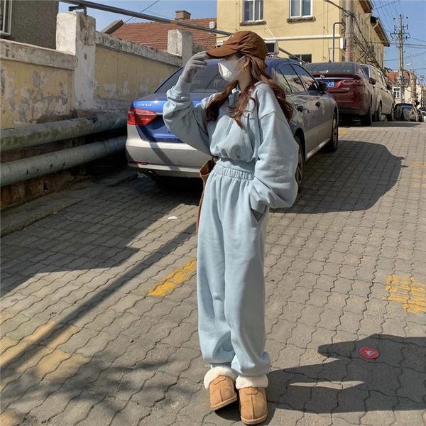 women's two piece pants women winter 2021 set casual fleece tracksuit sets oversized long sleeve hoodie & sport outfits, White
women's two piece pants women winter 2021 set casual fleece tracksuit sets oversized long sleeve hoodie & sport outfits, White